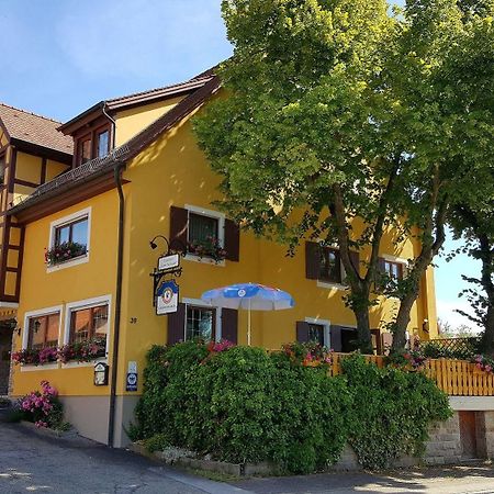 Hotel Gasthof Zum Schwan Steinsfeld Bagian luar foto